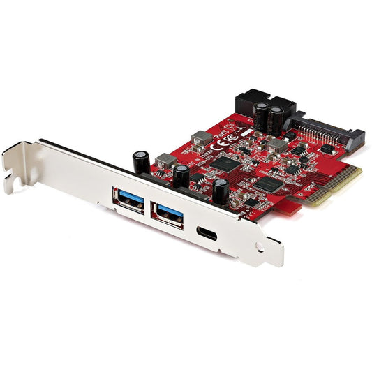 StarTech.com 5-Port USB PCIe Card 10Gbps USB 3.2 Gen 2 PCIe Card 1 USB-C/2 USB-A Internal Header (2x 5Gbps USB) USB C PCI Express Card