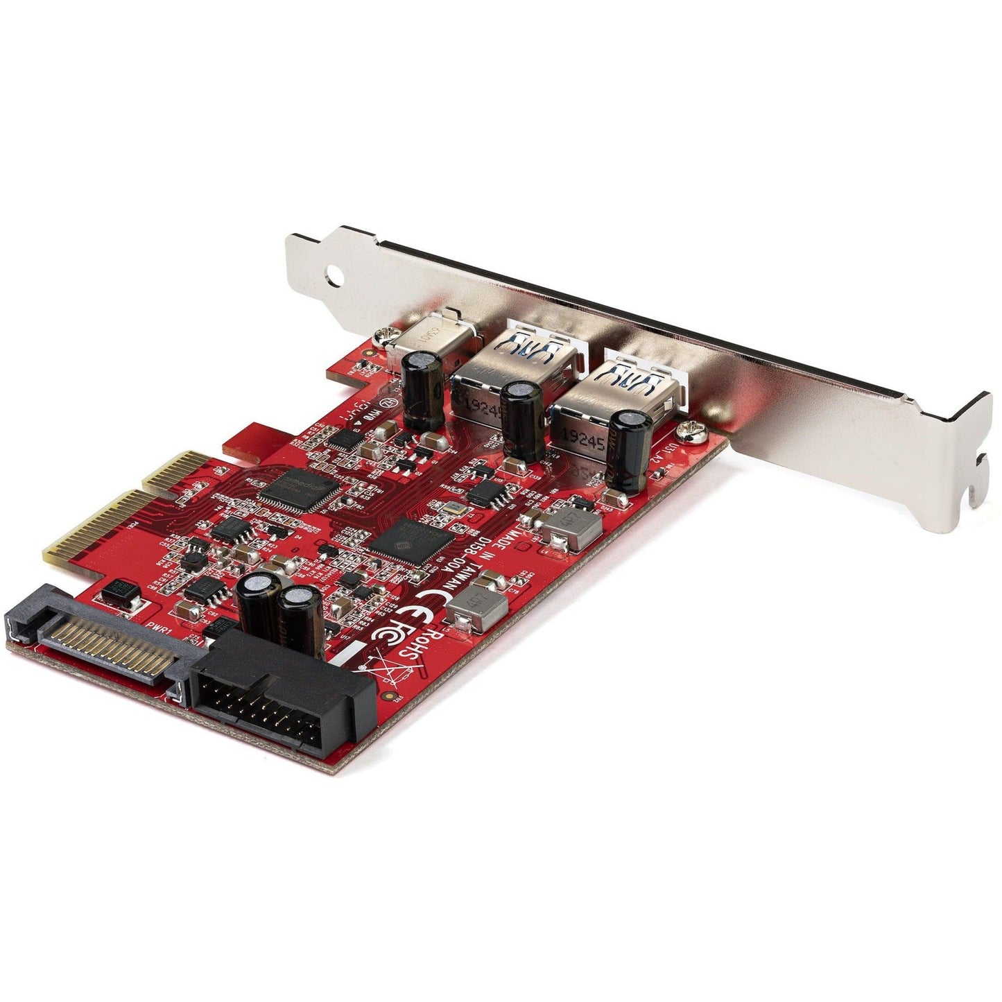StarTech.com 5-Port USB PCIe Card 10Gbps USB 3.2 Gen 2 PCIe Card 1 USB-C/2 USB-A Internal Header (2x 5Gbps USB) USB C PCI Express Card