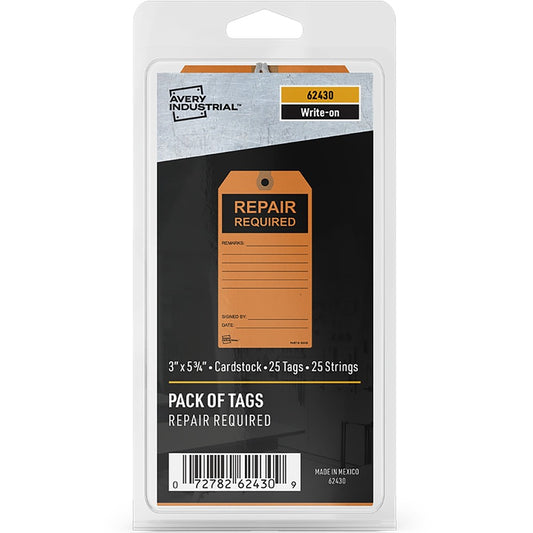 Avery&reg; Preprinted REPAIR REQUIRED Repair Tags