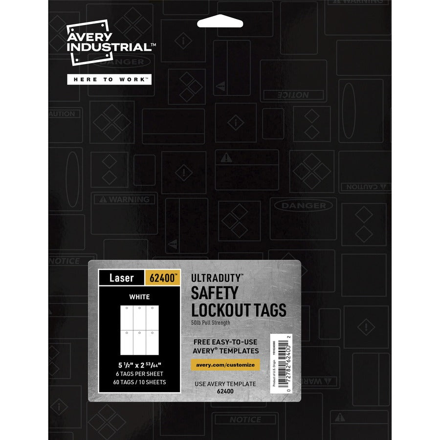 Avery&reg; UltraDuty Lock Out Tag Out Hang Tags