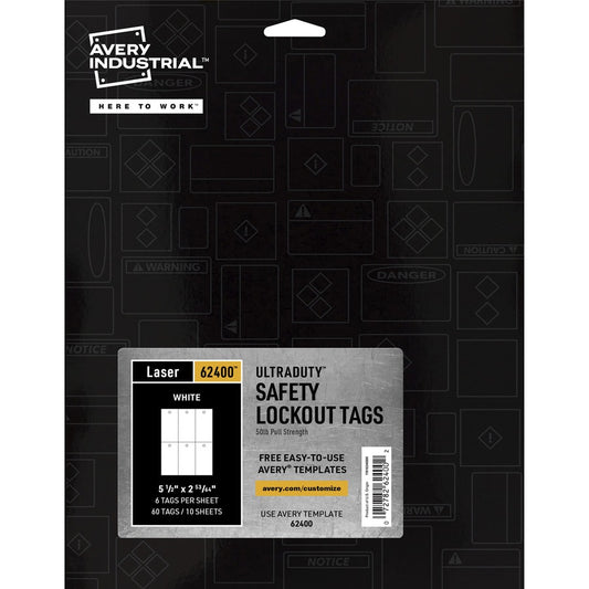 Avery&reg; UltraDuty Lock Out Tag Out Hang Tags