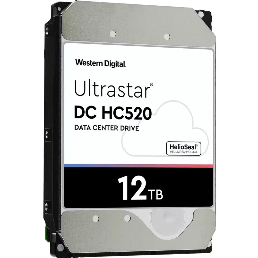 WD Ultrastar DC HC520 12 TB Hard Drive - Internal - SAS (12Gb/s SAS) - Perpendicular Magnetic Recording (PMR) Method