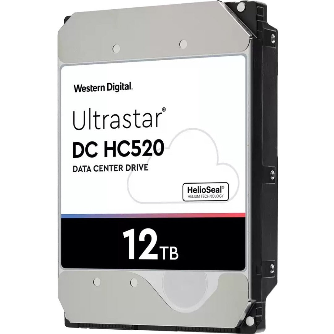 WD Ultrastar DC HC520 12 TB Hard Drive - Internal - SAS (12Gb/s SAS) - Perpendicular Magnetic Recording (PMR) Method