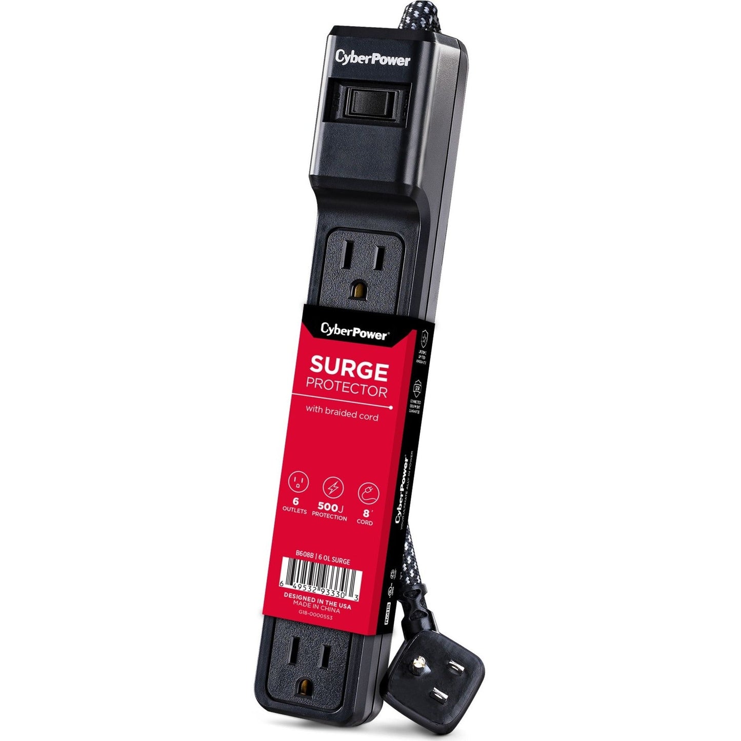CyberPower B608B 6-Outlet Surge Suppressor/Protector