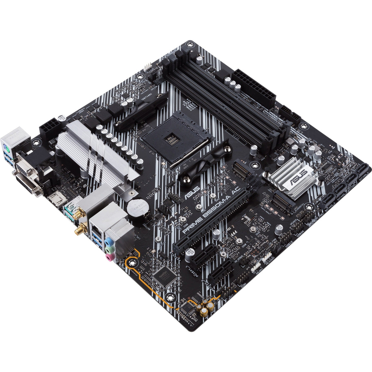 Asus Prime B550M-A AC Desktop Motherboard - AMD B550 Chipset - Socket AM4 - Micro ATX