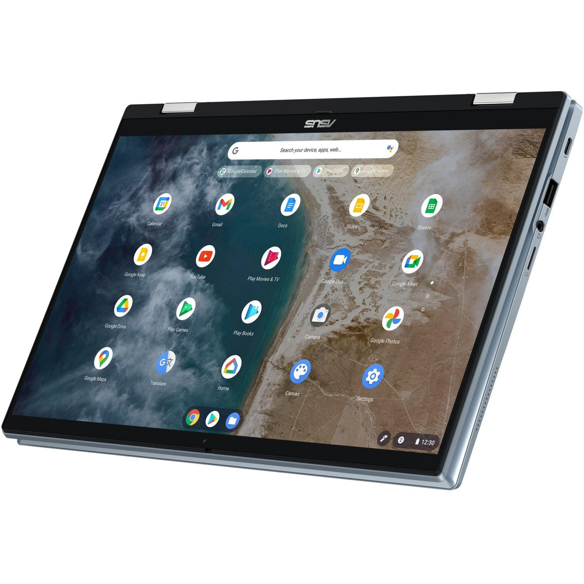 Asus Chromebook Flip CX5400 CX5400FMA-DN762T-S 14" Touchscreen Convertible 2 in 1 Chromebook - Full HD - 1920 x 1080 - Intel Core i7 11th Gen i7-1160G7 Quad-core (4 Core) 2.10 GHz - 16 GB Total RAM - 512 GB SSD - AI Blue