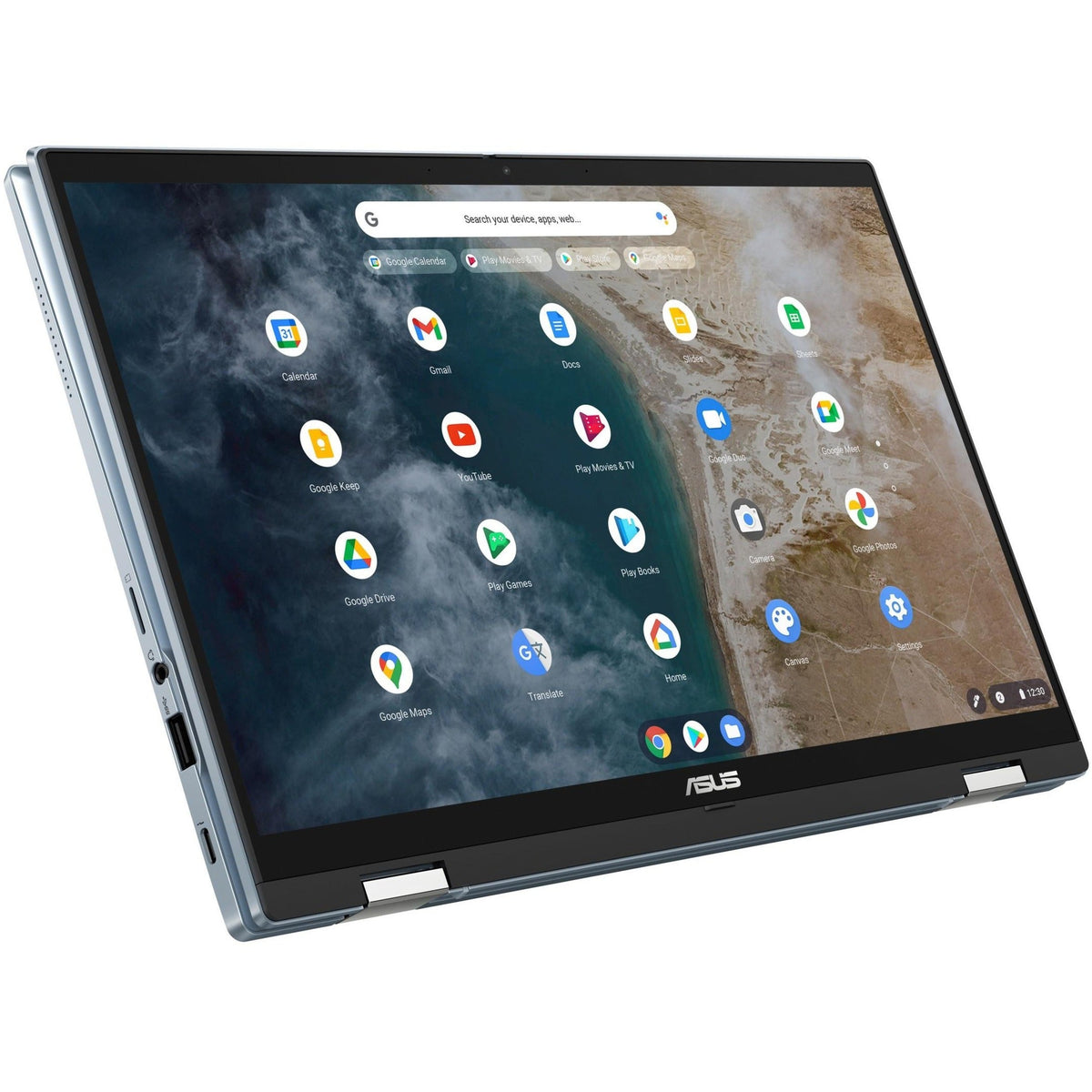 Asus Chromebook Flip CX5400 CX5400FMA-DN762T-S 14" Touchscreen Convertible 2 in 1 Chromebook - Full HD - 1920 x 1080 - Intel Core i7 11th Gen i7-1160G7 Quad-core (4 Core) 2.10 GHz - 16 GB Total RAM - 512 GB SSD - AI Blue