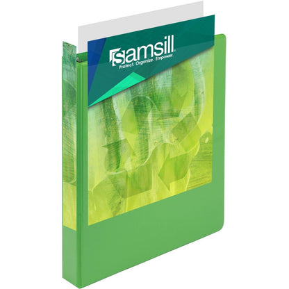 Samsill Earth's Choice Plant-Based Durable 1 Inch 3 Ring View Binders - Assorted