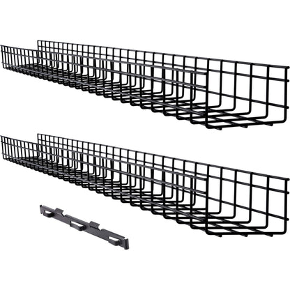 Tripp Lite Wire Mesh Cable Tray - 150 x 100 x 1500 mm (6 in. x 4 in. x 5 ft.) 2-Pack