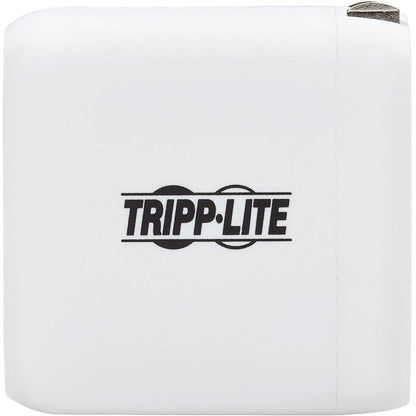 Tripp Lite Dual-Port Compact USB-C Wall Charger GaN Technology 40W PD Charging (20W+20W or 30W) White
