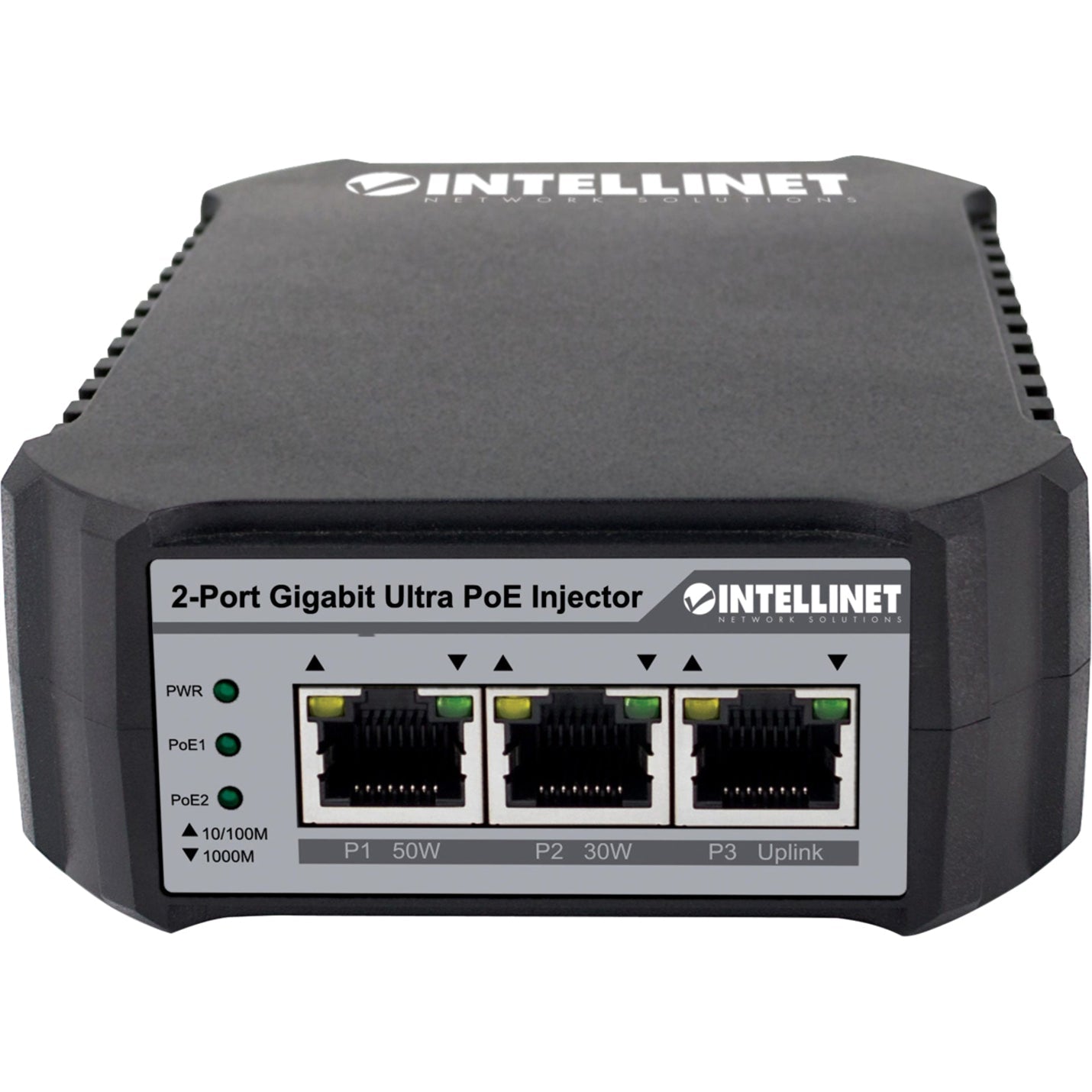 Intellinet 2-Port Gigabit Ultra PoE-Injector 10/100/1000 Mbit/s (Euro 2-pin plug)