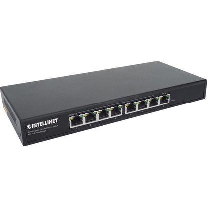 Intellinet PoE-Powered 8-Port Gigabit Ethernet PoE+ Switch with PoE Passthrough