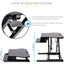 StarTech.com Corner Sit Stand Desk Converter with Keyboard Tray Large Surface 35