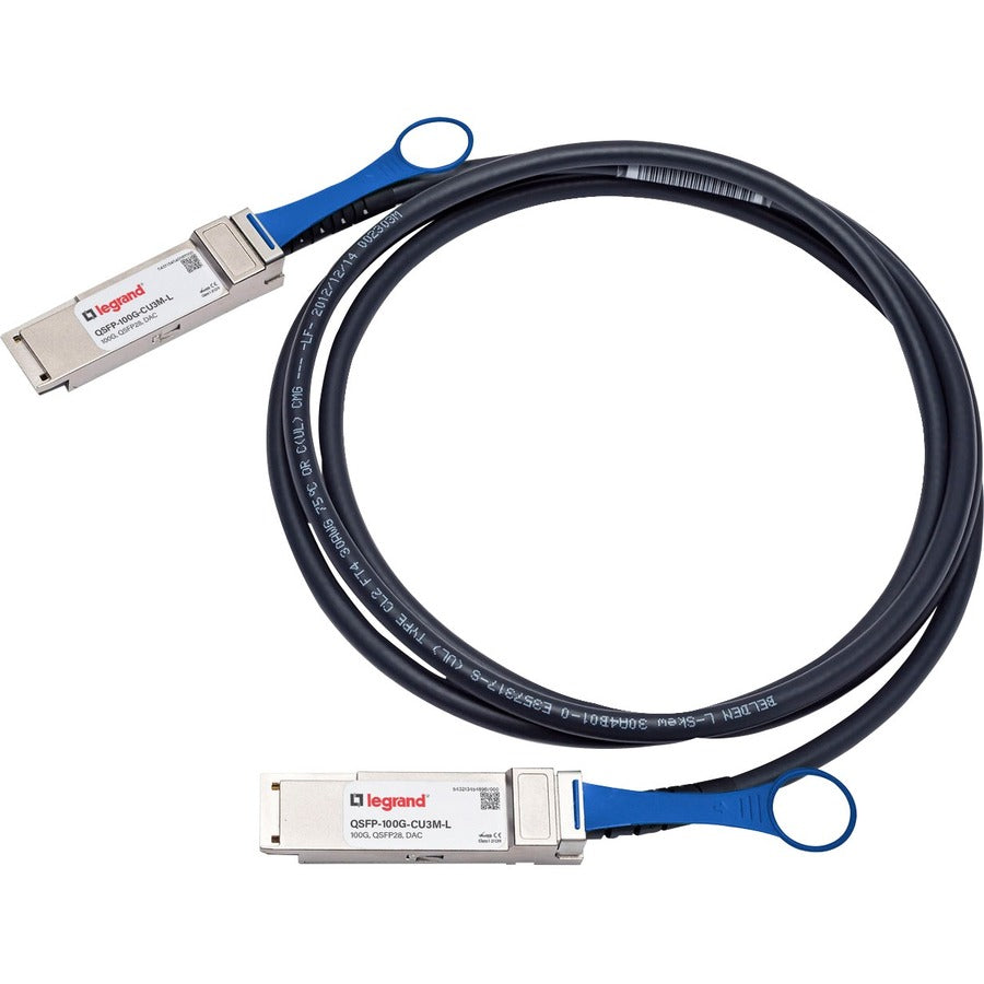 Ortronics Cisco QSFP-100G-CU3M Compatible Direct Attach Cable