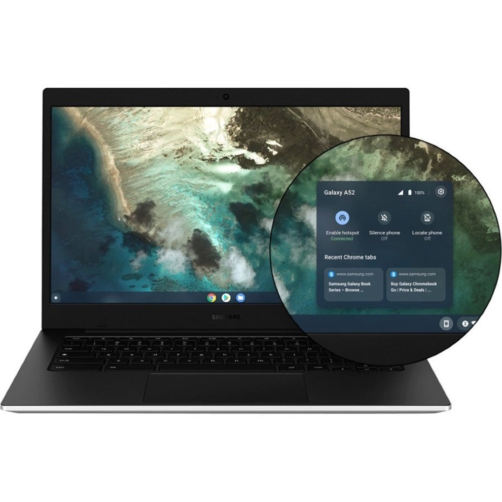 Samsung Galaxy Chromebook Go XE340XDA-KA1US 14" Chromebook - HD - 1366 x 768 - Intel Celeron N4500 1.10 GHz - 4 GB Total RAM - 32 GB Flash Memory - Silver