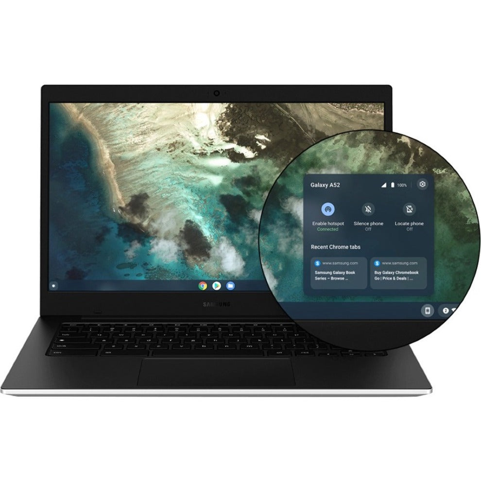 Samsung Galaxy Chromebook Go XE340XDA-KA2US 14" Chromebook - HD - 1366 x 768 - Intel Celeron N4500 1.10 GHz - 4 GB Total RAM - 64 GB Flash Memory - Silver