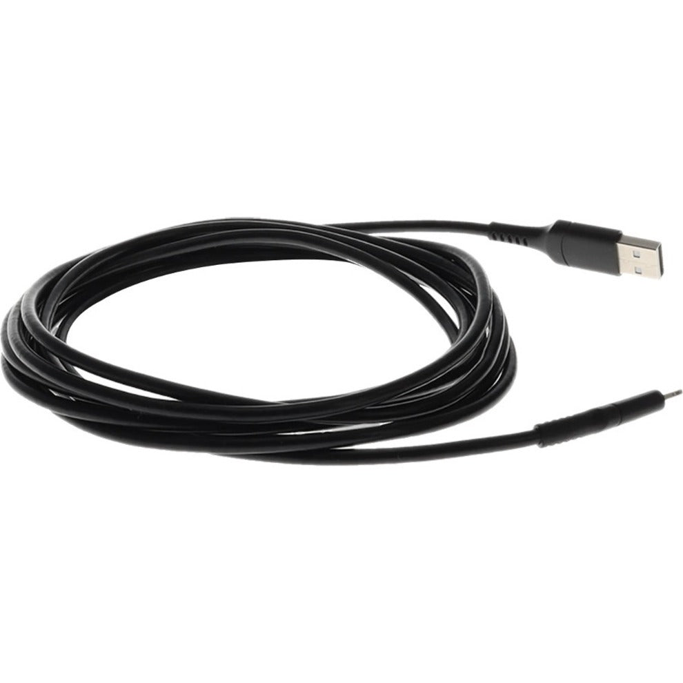 AddOn 2.0m (6.6ft) USB 2.0 (A) Male to Lightning Male Sync and Charge Black Cable