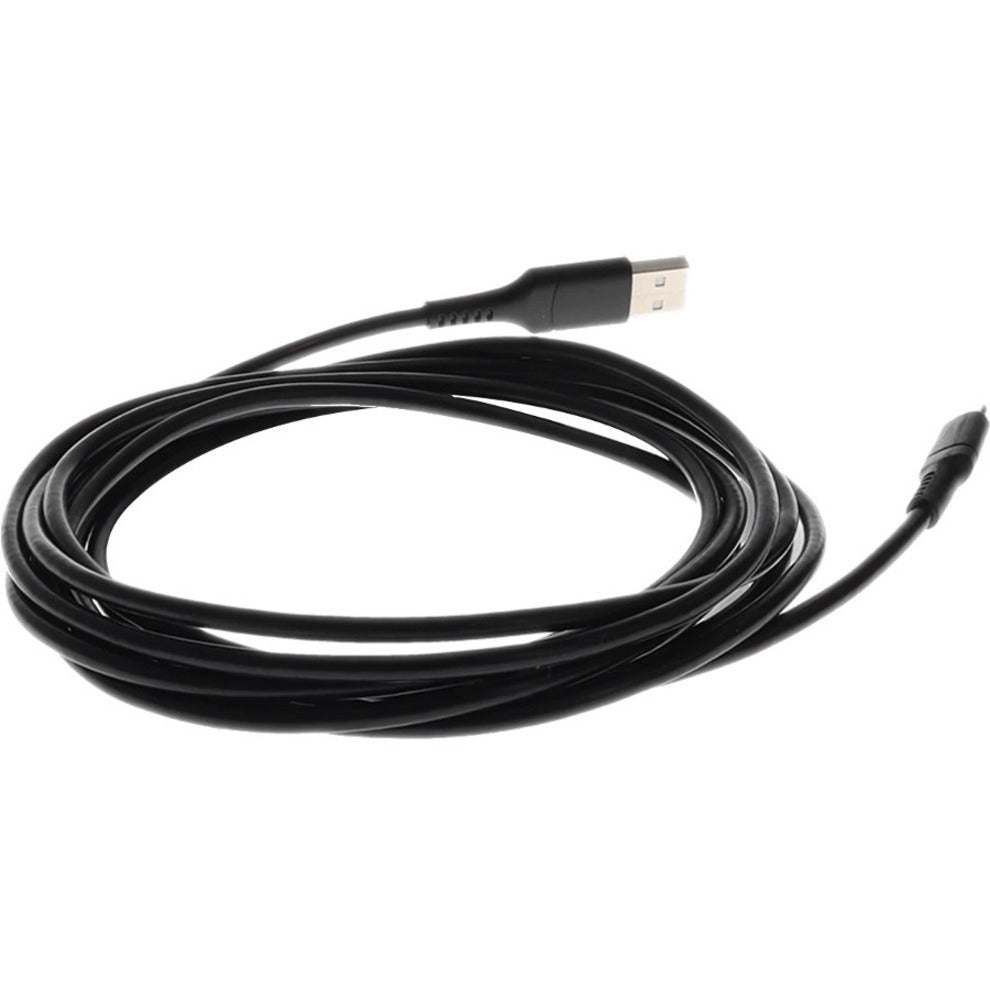 AddOn 2.0m (6.6ft) USB 2.0 (A) Male to Lightning Male Sync and Charge Black Cable