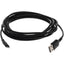 AddOn 3.0m (9.8ft) USB 2.0 (A) Male to Lightning Male Sync and Charge Black Cable