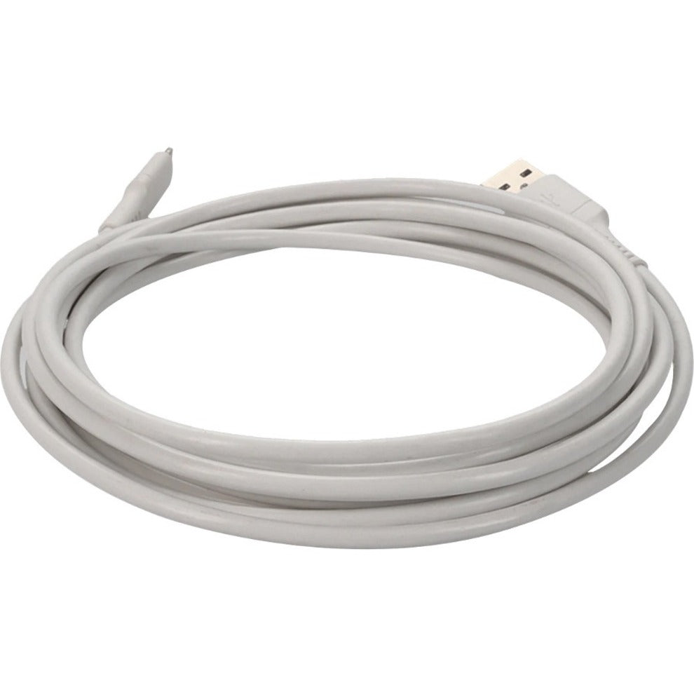 AddOn 3.0m (9.8ft) USB 2.0 (A) Male to Lightning Male Sync and Charge White Cable