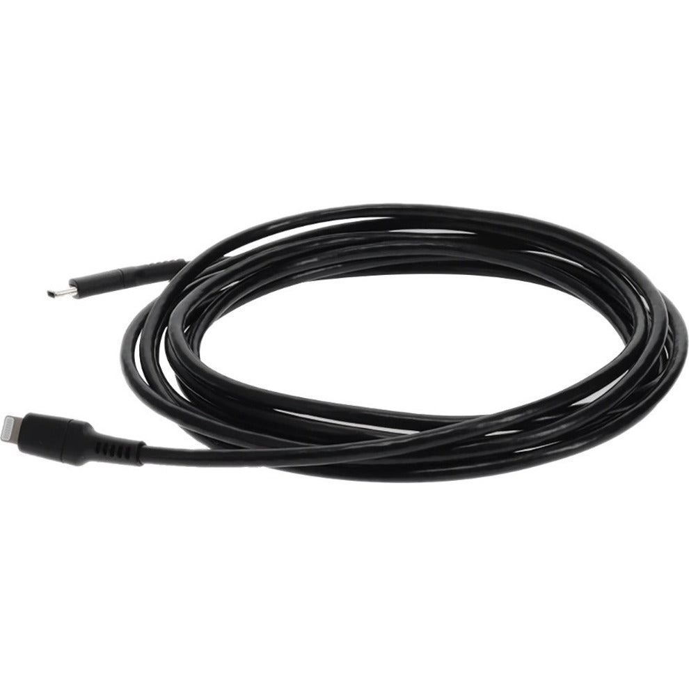 AddOn 1.0m (3.3ft) USB 3.1 Type (C) Male to Lightning Male Sync and Charge Black Cable