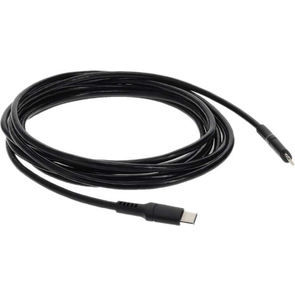 AddOn 1.0m (3.3ft) USB 3.1 Type (C) Male to Lightning Male Sync and Charge Black Cable