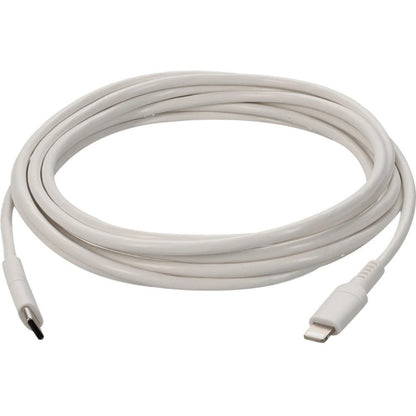AddOn 2.0m (6.6ft) USB 3.1 Type (C) Male to Lightning Male Sync and Charge White Cable