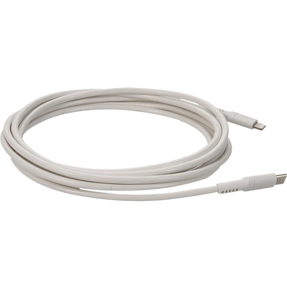 AddOn 2.0m (6.6ft) USB 3.1 Type (C) Male to Lightning Male Sync and Charge White Cable