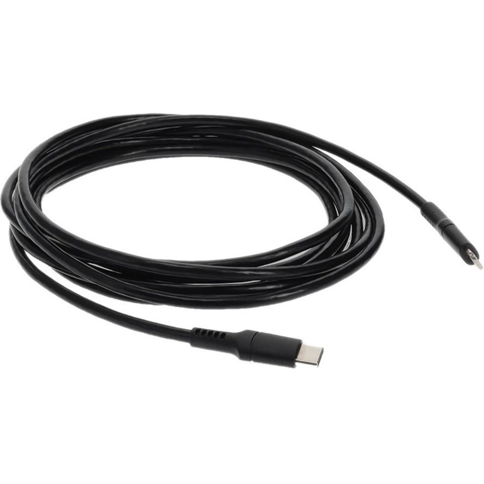 AddOn 3.0m (9.8ft) USB 3.1 Type (C) Male to Lightning Male Sync and Charge Black Cable