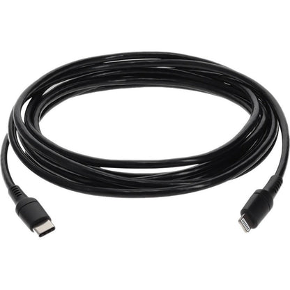 AddOn 3.0m (9.8ft) USB 3.1 Type (C) Male to Lightning Male Sync and Charge Black Cable