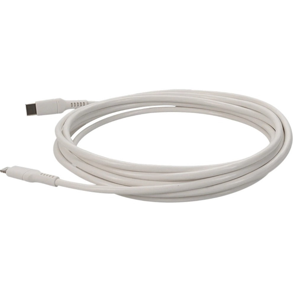 AddOn 3.0m (9.8ft) USB 3.1 Type (C) Male to Lightning Male Sync and Charge White Cable
