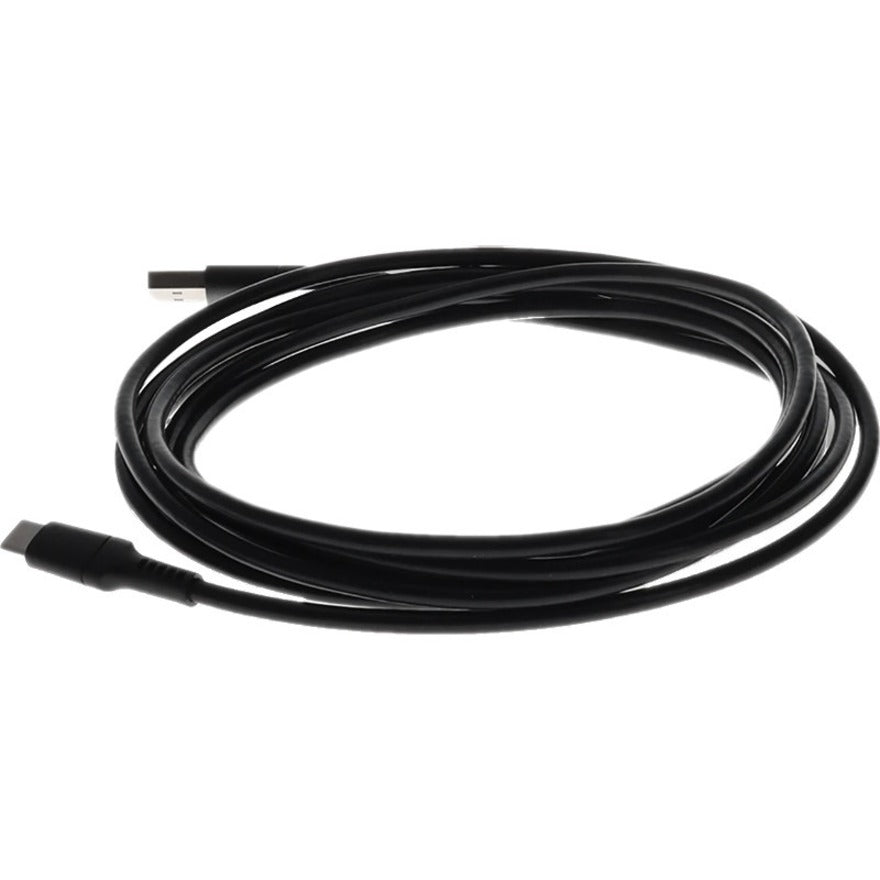 AddOn 1.0m (3.3ft) USB-C Male to USB 2.0 (A) Male Sync and Charge Black Cable