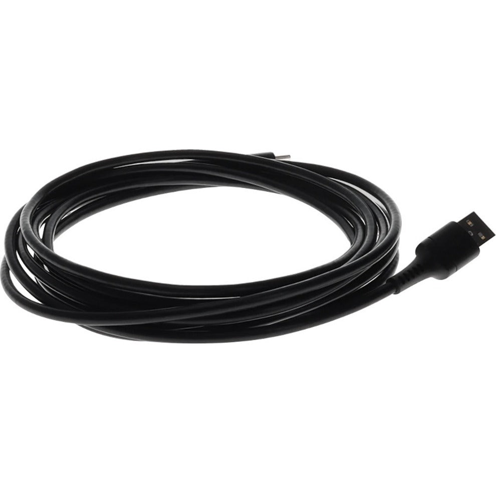 AddOn 1.0m (3.3ft) USB-C Male to USB 2.0 (A) Male Sync and Charge Black Cable