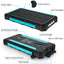 4XEM 20000 maH Mobile Solar Power Bank and Charger (Blue)