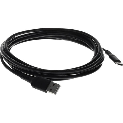 AddOn 2.0m (6.6ft) USB-C Male to USB 2.0 (A) Male Sync and Charge Black Cable