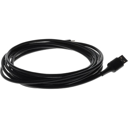 AddOn 3.0m (9.8ft) USB-C Male to USB 2.0 (A) Male Sync and Charge Black Cable