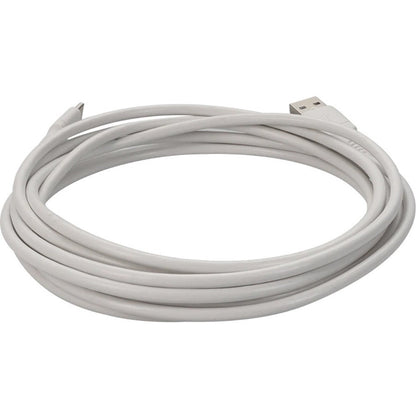 AddOn 3.0m (9.8ft) USB-C Male to USB 2.0 (A) Male Sync and Charge White Cable