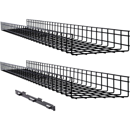 Tripp Lite Wire Mesh Cable Tray - 300 x 100 x 1500 mm (12 in. x 4 in. x 5 ft.) 2-Pack