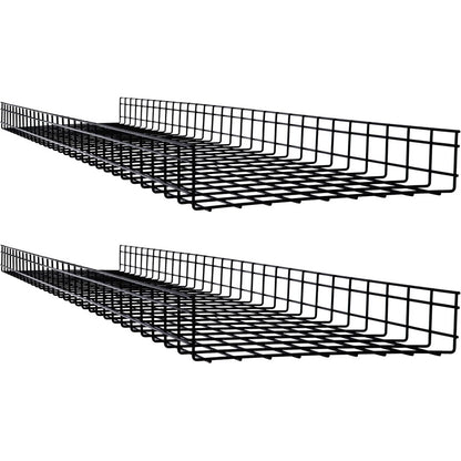 Tripp Lite Wire Mesh Cable Tray - 450 x 100 x 1500 mm (18 in. x 4 in. x 5 ft.) 2-Pack