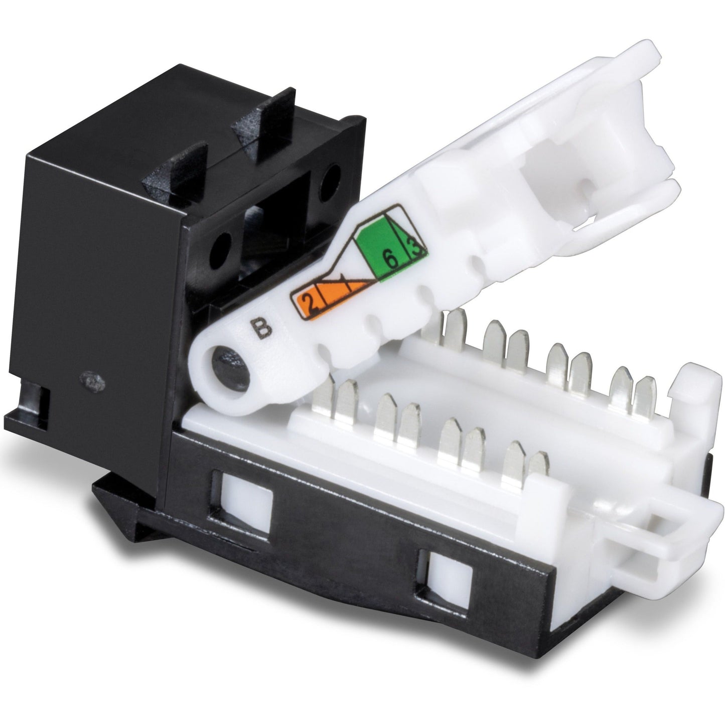 TRENDnet Cat6 RJ45 Keystone Jack 50-Pack Bundle Compatible With Cat5Cat5eCat6 Cabling Use With The TC-KP24 Or TC-KP48 Blank Keystone Patch Panels (Sold Separately) Black TC-K50C6BK