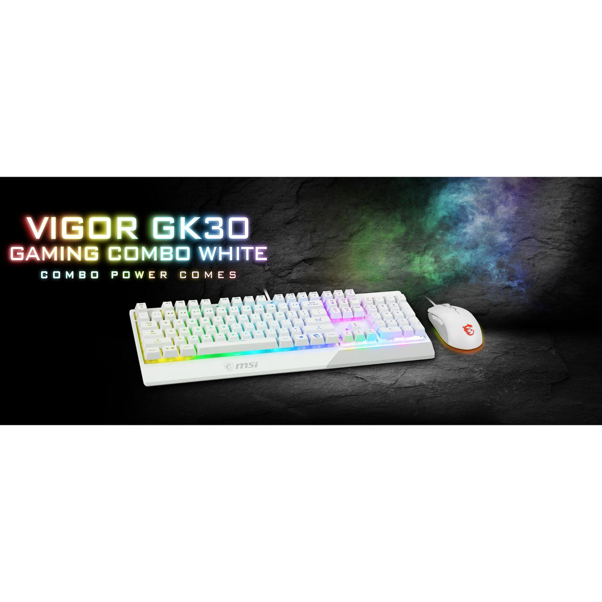 MSI Vigor GK30 White Gaming Keyboard