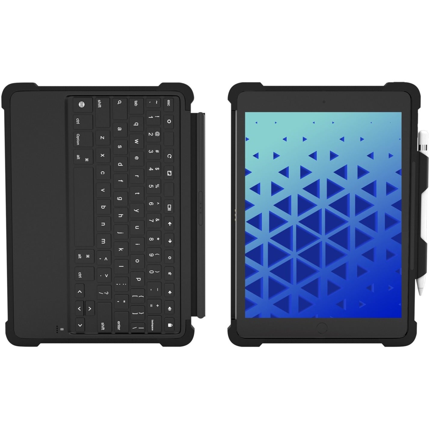 MAXCases Extreme KeyCase Rugged Keyboard/Cover Case for 10.2" Apple iPad (7th Generation) iPad (8th Generation) iPad (9th Generation) Tablet - Black