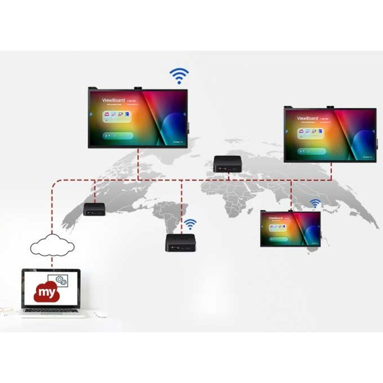 ViewSonic Commercial Display CDE4320-W1 - 4K 24/7 Operation Integrated Software and WiFi Adapter - 350 cd/m2 - 43"