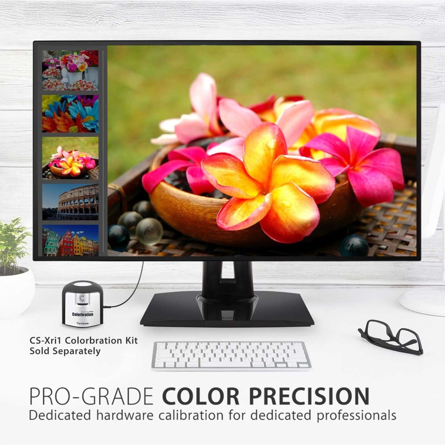 ViewSonic VP3268a-4K 32 Inch Premium IPS 4K Monitor with Advanced Ergonomics ColorPro 100% sRGB Rec 709 14-bit 3D LUT Eye Care HDR10 Support HDMI USB C RJ45 DisplayPort for Professional Home Office