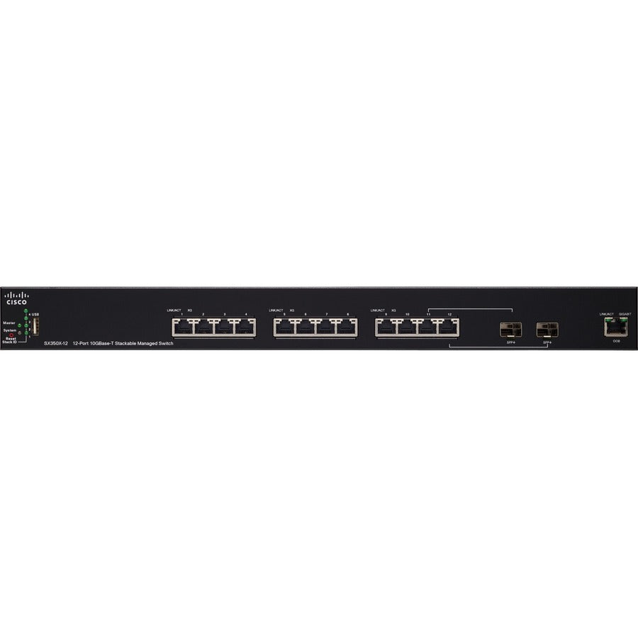 12 PORT 10GBASE-T STACKABLE    