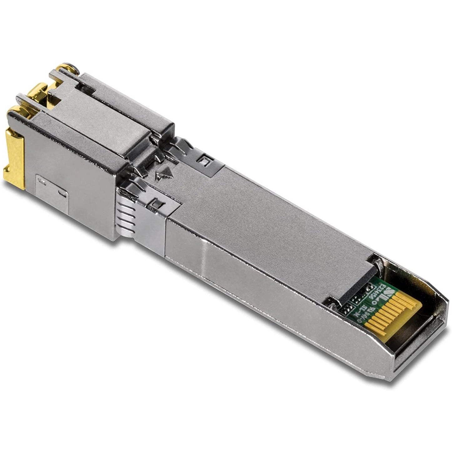 TRENDnet 10G RJ-45 Copper SFP+ Module Convert A Standard SFP+ Slot Into A RJ-45 Multi-Gigabit Port Connect Devices Up To 30m (98ft) Hot-Pluggable Lifetime Protection Silver TEG-10GBRJ