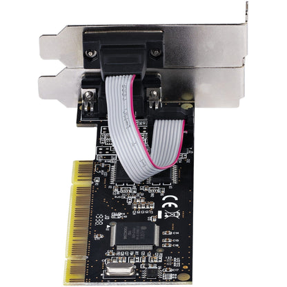 StarTech.com 2-Port PCI RS232 Serial Adapter Card Dual Serial DB9 Ports Expansion/Controller Card Windows/Linux Standard/Low Profile