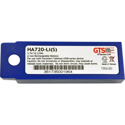 GTS Battery for Vocollect A710 and A720 Barcode Scanners