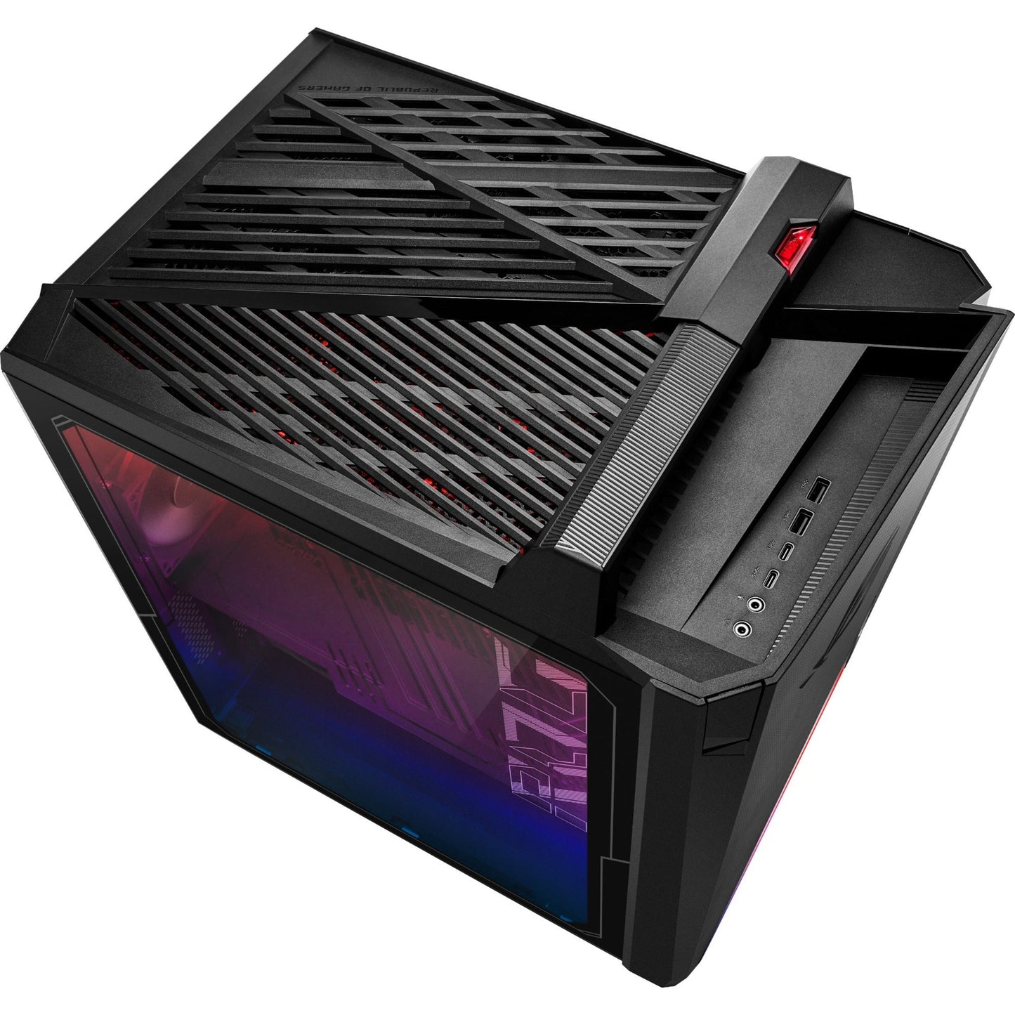 Asus ROG Strix GA35DX-XB989 Gaming Desktop Computer - AMD Ryzen 9 5900X 3.70 GHz - 16 GB RAM DDR4 SDRAM - 2 TB HDD - 1 TB M.2 PCI Express NVMe 4.0 SSD - Tower - Star Black