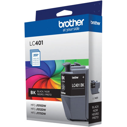 Brother LC401BKS Original Standard Yield Inkjet Ink Cartridge - Single Pack - Black - 1 Pack